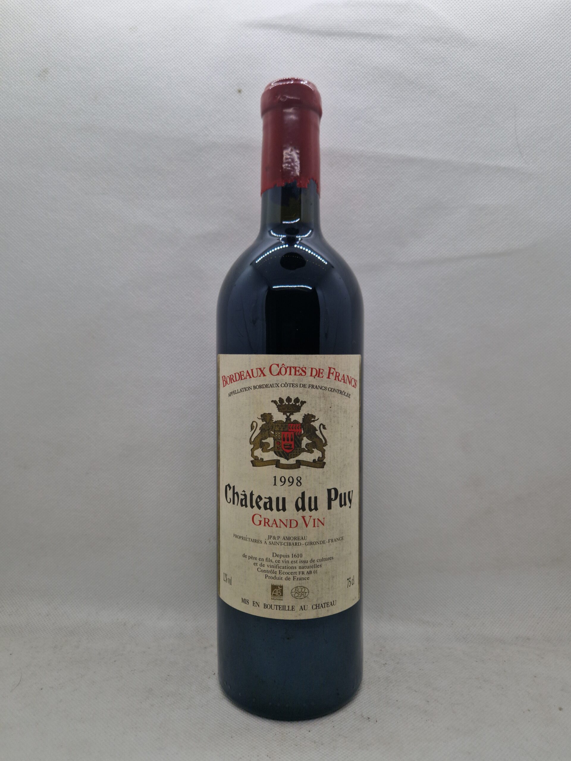 Château Le Puy, Bordeaux Côtes de Francs (Bouteille 1)