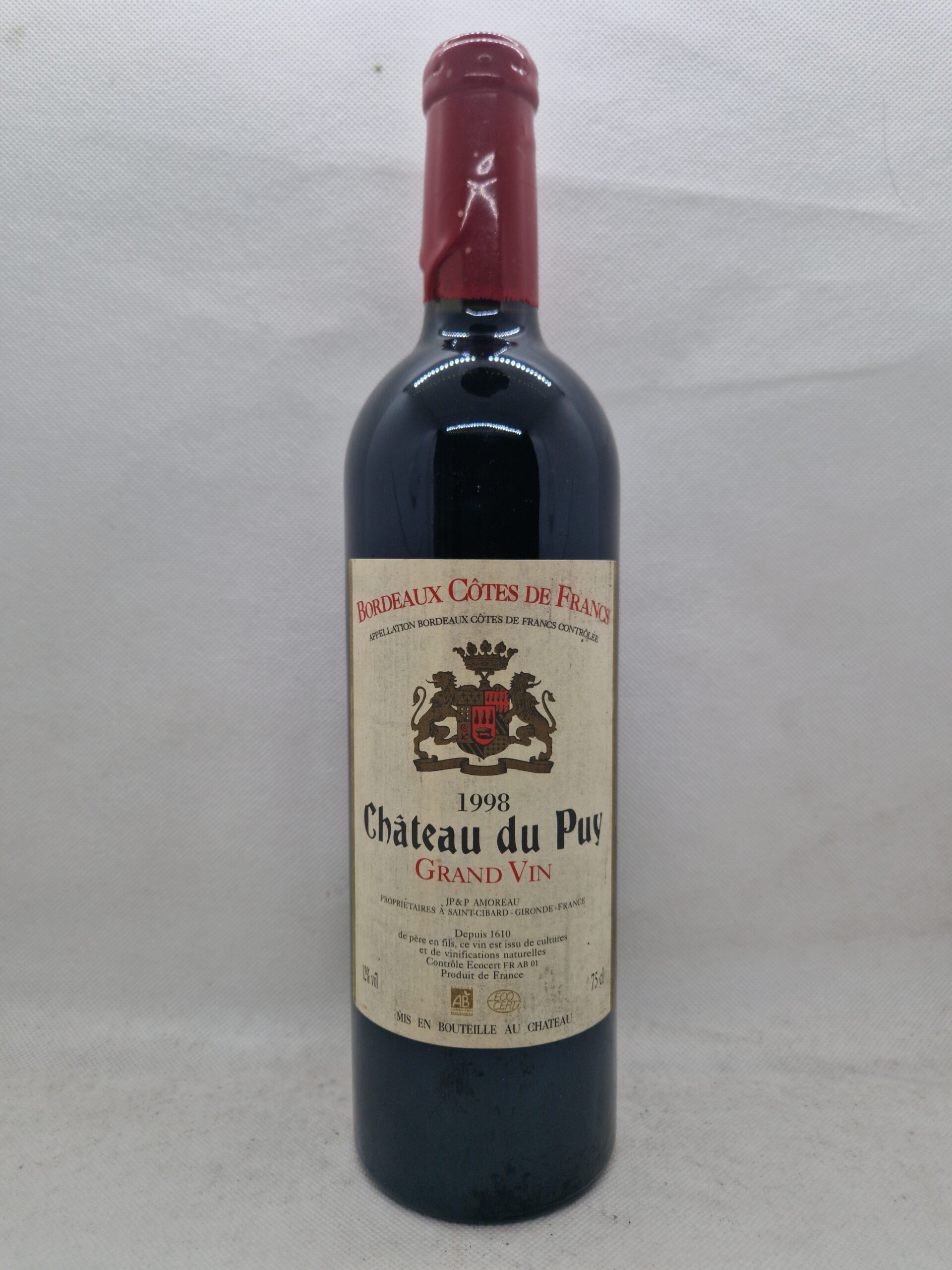 Château Le Puy, Bordeaux Côtes de Francs (Bouteille 2)