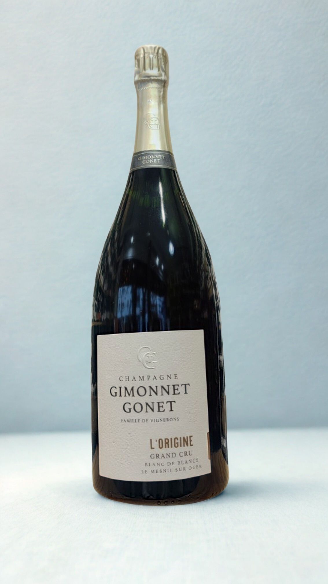 Domaine Gimonnet-Gonet, Champagne Grand Cru Brut Blanc de blancs L’Origine (Magnum)