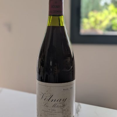 Hubert de Montille Volnay Les Mitans 1er cru