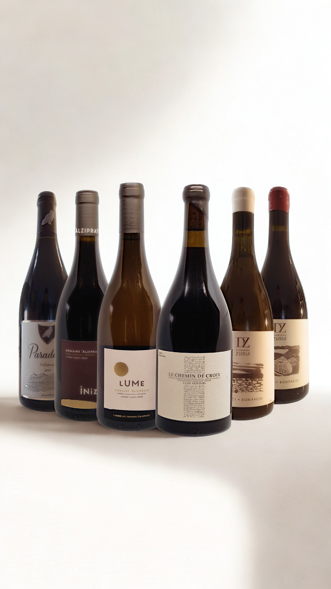 Sélection de grands vins corses – Venturi / Zuria / Alzipratu / Paradella